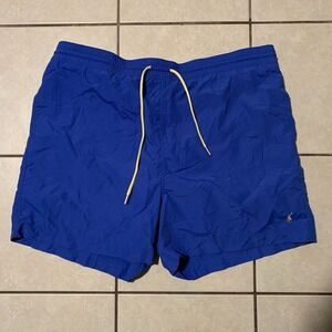 Polo Ralph Lauren Men's 2XL Blue Swim Trunks Board Shorts Drawstring Lined